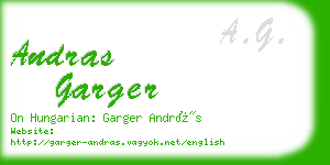 andras garger business card